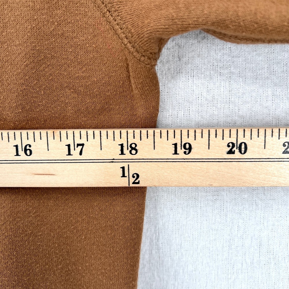 EVERLANE Crewneck Sweatshirt Womens XS Brown Long Sleeve French Terry Pullover - Picture 5 of 11
